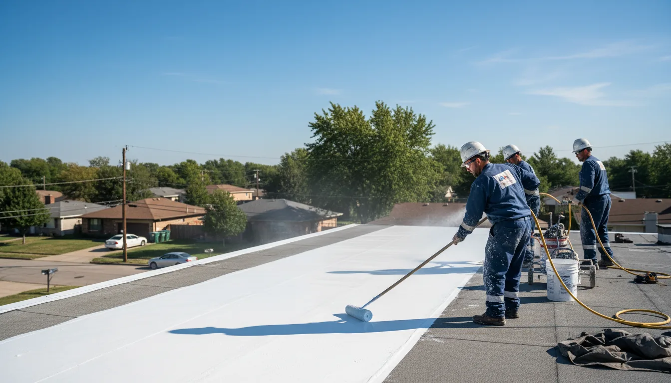 Commercial roof coating in Mill Shoals, IL near me